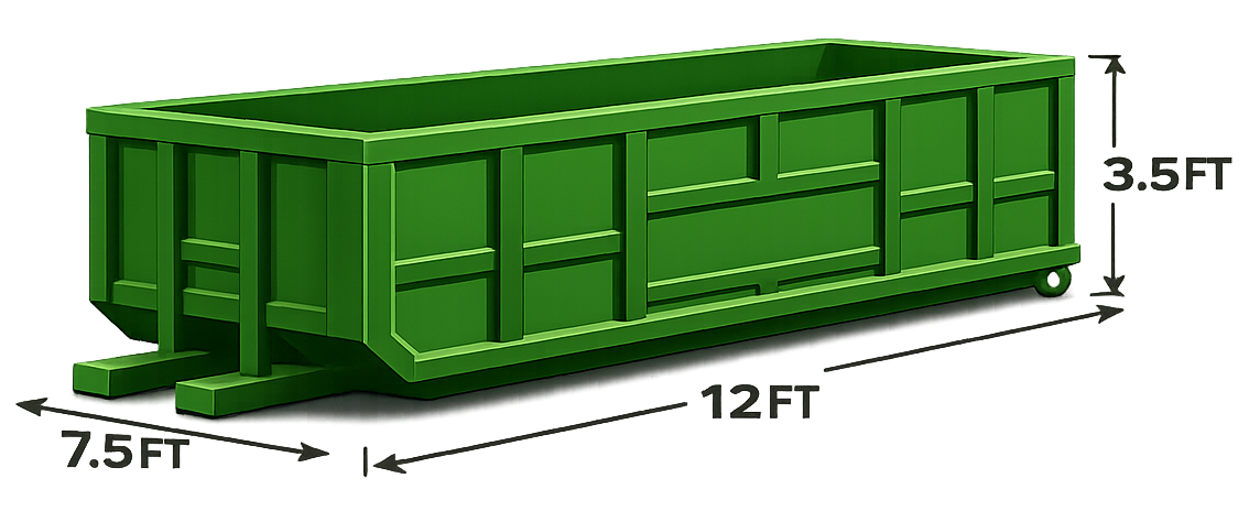 10 YD Dumpster Icon Ready Waste